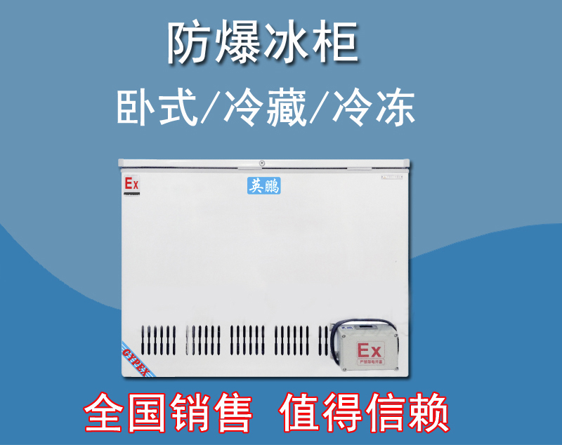 英鵬防爆臥式冰箱，存放油漆防爆冰箱BL-200