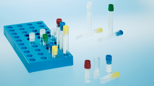 1ml普通凍存管 123279 凍存管 1ml，內(nèi)旋，星形站立角，藍(lán)，有書寫區(qū)