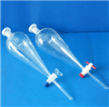 玻璃儀器，聚四氟分液漏斗(上口為標(biāo)準(zhǔn)玻璃塞)125ml
